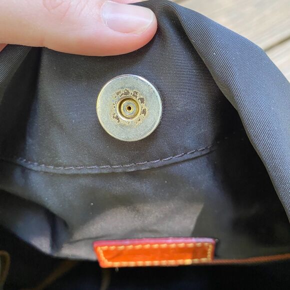 Dooney & Bourke Large Nylon Shoulder Bag Color Black - Picture 11 of 15